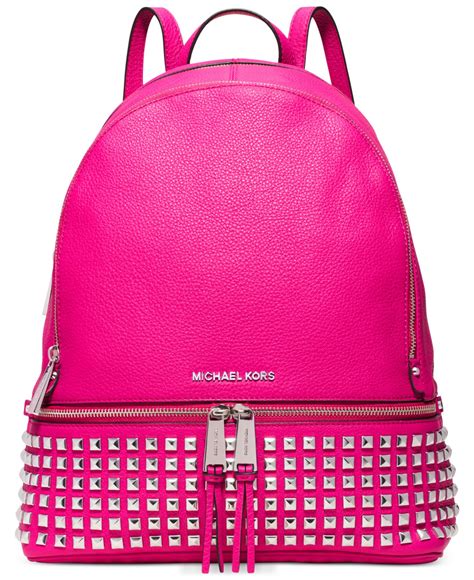 michael kors pink backpack sale|Michael Kors large pink bag.